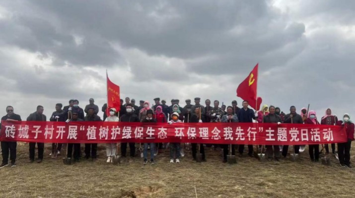 爭當(dāng)綠色使者、生態(tài)先鋒 ——集團駐村工作隊組織幫扶村開展義務(wù)植樹主題黨日活動